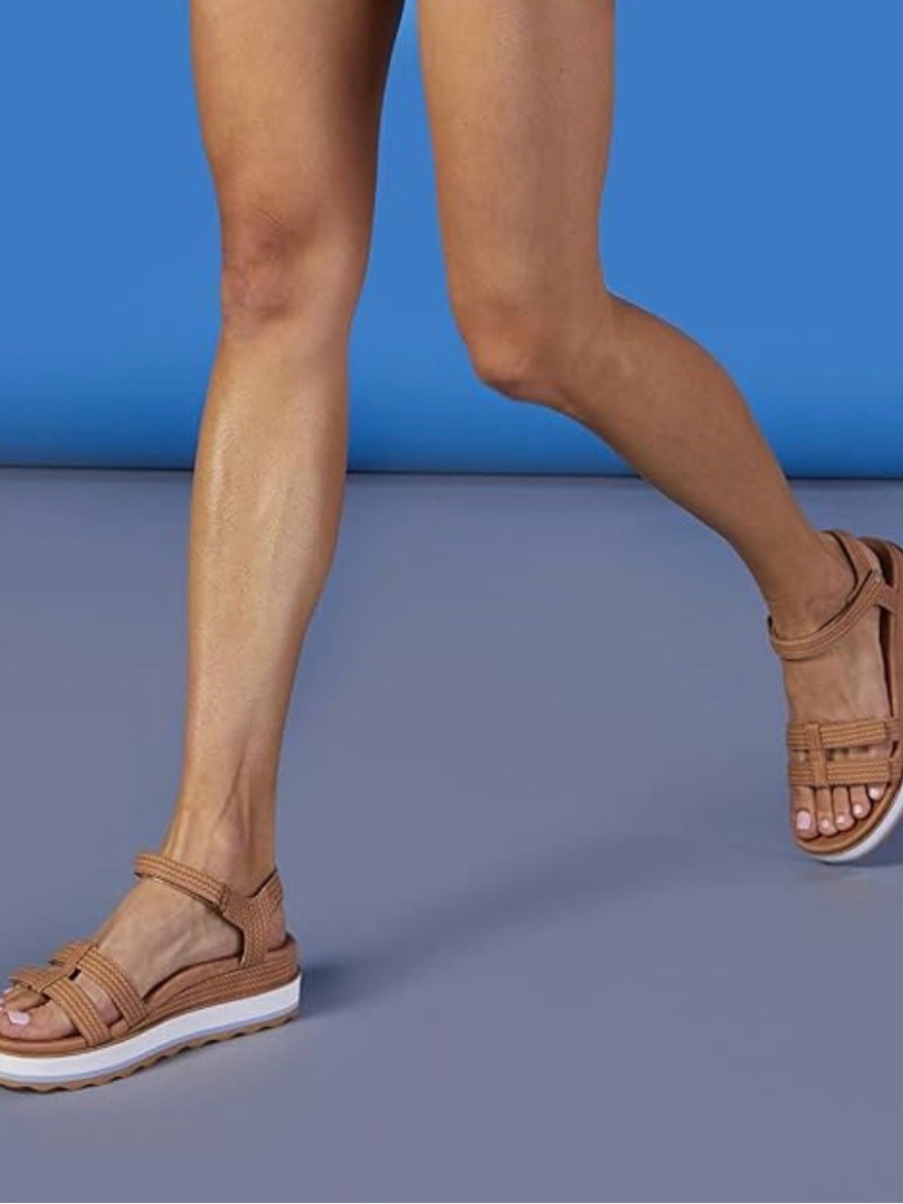 VIONIC Phoenix Lex Platform Sandals Tan Multi Strap Comfort Ortho Sandals Size 9 - Picture 2 of 16